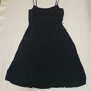 Loft Navy blue spaghetti strap dress M